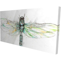 Begin Dragonfly Illustration - Print on Canvas Edition