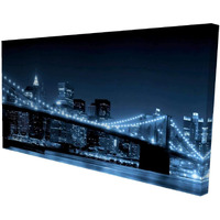 Begin New York City Night View - Print on Canvas Edition