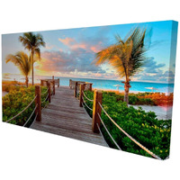 Begin Boardwalk to Paradise - Print on Canvas Edition