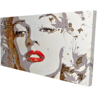 Begin Marilyn Monroe with Typography - Print on Canvas Edition