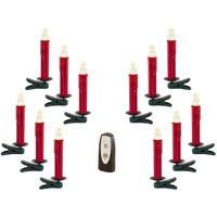 Melrose Modern Home Decorative LED Clip On Taper Candle (Set of 24) 6.5  H Plastic