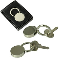 Designer Jewelry KSLOCK Lock Style Key Ring, Chrome Plate