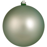 Vickerman 12  Frosty Mint Matte Ball Ornament.