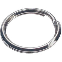 Tempered Steel Split Cable Rings Key44; Silver - Pack of 50