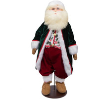 Vickerman 28  Jingle Bell Collection Santa Doll with Stand