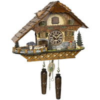 Chalet Style Cuckoo Clock with Moving Train and Music Hermle Phillip