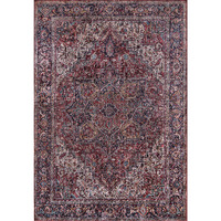 Momeni Karachi Polyester Traditional Indoor Area Rug Burgundy 8' X 10' Karachi KAR-4