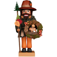 Alexander Taron Christian Ulbricht Nutcracker - Woodsman with Wreath - 18.5  H x 9  W x 9.25  D