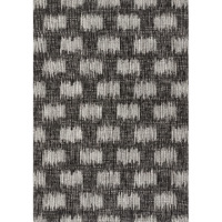 Novogratz by Momeni Villa Turin Charcoal Indoor/Outdoor Area Rug 2' X 6' Runner