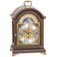 Hermle 23054030340 Aimee Mechanical Table Clock Bracelet Clock44; Walnut