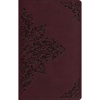 Rarity ESV Value Thinline Bible - Chestnut Filigree Design Trutone