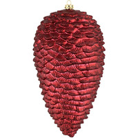 Vickerman 10  Wine Matte Glitter Pinecone Christmas Ornament. Includes 2 Pieces per Pack.