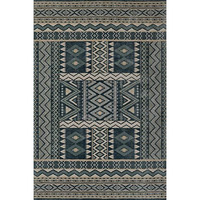 Momeni Genevieve Polyester Area Rug, Blue, 3'10  X 5'7