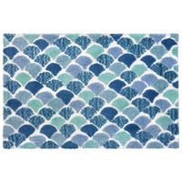 20 x 30 in. Mermaid Rectangle Rug, Multi Color