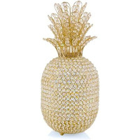 Modern Day Accents 5755 Pina XL Cristal Gold Pineapple, Home Decor, Kitchen Decor, Entryway Decor, Pineapple Decor, Pineapple Gifts, Kitchen Decor for Counter, Room Decor, Home Decor Kitchen, 15  H