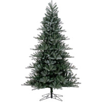 Vickerman 6.5' x 52  Frosted Danbury Spruce Artificial Unlit Christmas Tree, PE/PVC Realistic Tips.