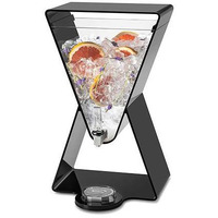 3 gal Acrylic Beverage Dispenser Lucid Prism, Black