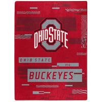 Northwest Company NCAA Digitize Design Plush Raschel Thow Blanket, 60 x80  (Ohio State Buckeyes)