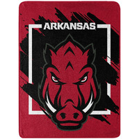 NORTHWEST ENTERPRISES NCAA 46x60 Dimensional Design Micro Raschel Throw Blanket (Arkansas Razorbacks)