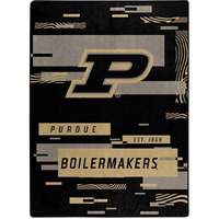 NORTHWEST ENTERPRISES NCAA Digitize Design Plush Raschel Tho Blanket, 60 x80  (Purdue Boilermakers)