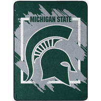 Northest Company NCAA 46x60 Dimensional Design Micro Raschel Thro Blanket (Michigan State Spartans)