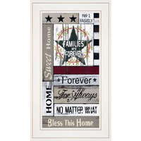 Families Are Forever 2 White Framed Print Wall Art