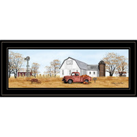 Autumn On Farm 2 Black Framed Print Wall Art