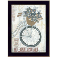 Journey Black Framed Print Wall Art