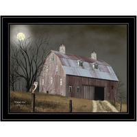 Midnight Moon 6 Black Framed Print Wall Art