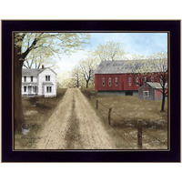 Warm Spring Day Black Framed Print Wall Art