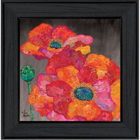 Blooms On Black II 2 Black Framed Print Wall Art