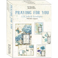 Family Treasures Wholesale 25656X Boxed - Card Praying for You-Butterflies & Flowers - Box of 12