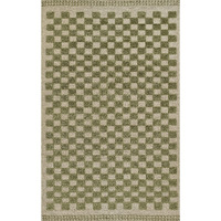 Momeni Willow Collection Indoor and Outdoor Green Area Rug, 6'3  x 9'0  Sized Mat for Living Room, Bedroom, Hallways, and Home Office