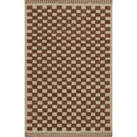 Momeni Willow Collection Indoor and Outdoor Brown Area Rug, 9'0  x 12'0  Sized Mat for Living Room, Bedroom, Hallways, and Home Office