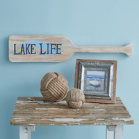 CTW Home Collection Lake Life Oar Wall Dcor, 5-inch Height, Mango Wood, Home, Home Dcor