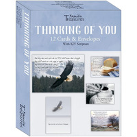 Family Treasures Wholesale 22492X Thinking of You Scripture Boxed Card, Box of 12