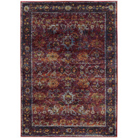 HomeRoots 509985 8 x 10 ft. Oriental Power Loom Stain Resistant Area Rug Multi Color