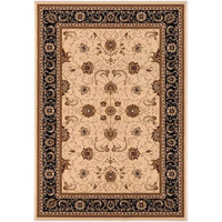 HomeRoots 528837 10 x 13 in. Oriental Non Skid Area Rug Black & Tan