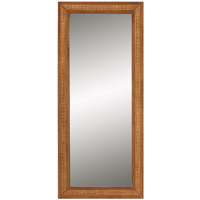 Baxton Studio Rowanne Mid-Century Modern Walnut Brown Rubberwood and Rattan Frame Wall Mirror