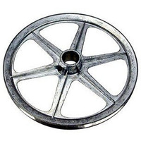 Dial 11 in. H x 11 in. W Zinc Silver Blower Pulley