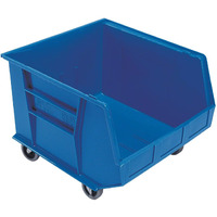 Quantum QUS275MOBBL Plastic Storage Stacking Ultra Bin Mobile, 18-Inch by 16-1/2-Inch by 11-Inch, Blue, Case of 3