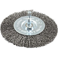 Forney 4 in. Crimped Wire Wheel Brush Metal 6000 rpm 1 pc.