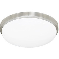 Jesco Lighting CM402S-30-BA 3000K Round LED Ceiling Fixture/ADA Sconce with Acrylic Shade, Aluminum, 11