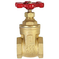 Mueller 1 in. Dia. Brass Gate Valve 200-Mfg# 100-405NL - Sold As 3 Units