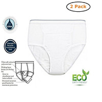 Men's Reusable Incontinence Brief 10oz - Size -Large 38-40 - Pack of 2