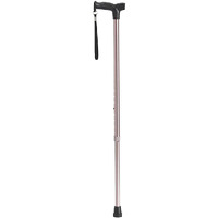 Drive Medical RTL10336RG Comfort Grip Cane, Rose Gold, Aluminum Tubing, Wrist Strap, Height Adjustment with Locking Ring, Supports up to 300 lb