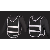 Reflective Standard Safety Vest Black/White XL