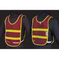 Reflective Standard Safety Vest Red/Lime L