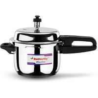 Butterfly BL-3L Blue Line Stainless Steel Pressure Cooker, 3-Liter