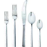 MEPRA Levantina Flatware Set  [20 Pieces Set] Brushed Stainless Steel Finish, Dishwasher Safe Cutlery, (103022020)